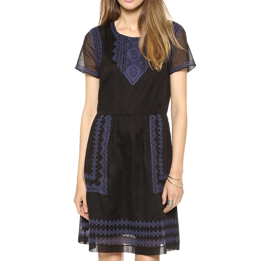‼️FINAL SALE‼️ Madewell Black Embroidered Dress